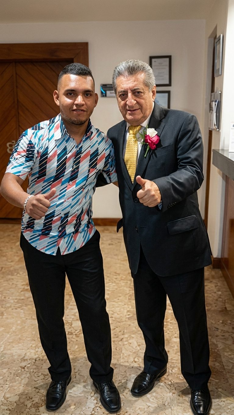 Vallenato Bogotá Live con un cliente en un evento
